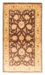 Bordered  Traditional Brown Area rug 3x5 Afghan Hand-knotted 380018
