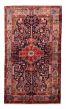 Bordered  Tribal Blue Area rug 5x8 Persian Hand-knotted 381027