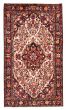 Bordered  Traditional Ivory Area rug 5x8 Persian Hand-knotted 385277