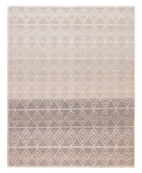 Braided  Transitional Grey Area rug 6x9 Indian Braid weave 390563