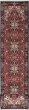 Geometric  Traditional Red Runner rug 20-ft-runner Indian Hand-knotted 219448