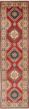 Geometric  Traditional Red Runner rug 10-ft-runner Afghan Hand-knotted 221281
