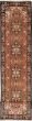 Geometric  Traditional Brown Runner rug 19-ft-runner Indian Hand-knotted 239869