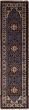 Geometric  Traditional Blue Runner rug 12-ft-runner Indian Hand-knotted 243441