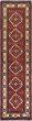 Bordered  Geometric Red Runner rug 10-ft-runner Afghan Hand-knotted 282716