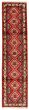Bordered  Traditional Red Runner rug 10-ft-runner Persian Hand-knotted 323799