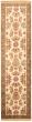 Bordered  Traditional Ivory Runner rug 11-ft-runner Indian Hand-knotted 335899