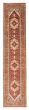 Bordered  Traditional Brown Runner rug 12-ft-runner Indian Hand-knotted 377806