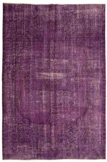 Overdyed  Transitional  Area rug 5x8 Turkish Hand-knotted 326832