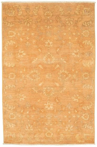 Floral  Transitional Brown Area rug 3x5 Pakistani Hand-knotted 338891