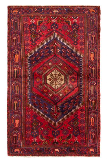 Traditional Red Rectangle 5x8 Turkish Hand-knotted 425667