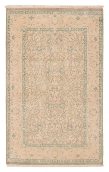 Transitional  Vintage/Distressed Ivory Area rug 3x5 Pakistani Hand-knotted 392250