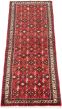 Bordered  Traditional Red Runner rug 7-ft-runner Persian Hand-knotted 305003