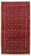 Bordered  Tribal Red Area rug 5x8 Turkish Hand-knotted 318002