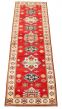 Bordered  Tribal Red Runner rug 9-ft-runner Afghan Hand-knotted 329525