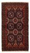 Bordered  Traditional Brown Area rug 4x6 Turkish Hand-knotted 334689