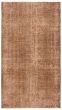 Overdyed  Transitional Brown Area rug 4x6 Turkish Hand-knotted 361224