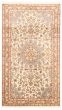 Bordered  Traditional Ivory Area rug 4x6 Persian Hand-knotted 365321