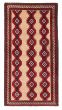 Bordered  Traditional Brown Area rug 3x5 Persian Hand-knotted 380774