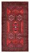 Bordered  Traditional Red Area rug 4x6 Turkish Hand-knotted 390874