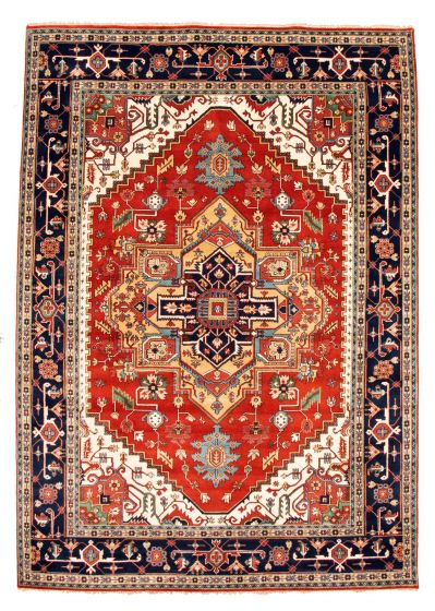 Bordered  Traditional Brown Area rug 10x14 Indian Hand-knotted 344184