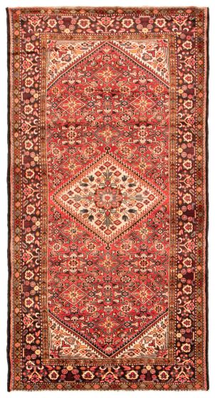 Bordered  Traditional Red Area rug Unique Persian Hand-knotted 371219