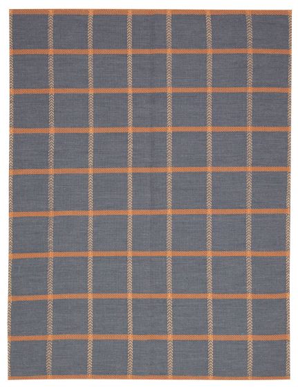 Contemporary/Modern  Tribal Grey Area rug 4x6 Indian Flat-Weave 374594