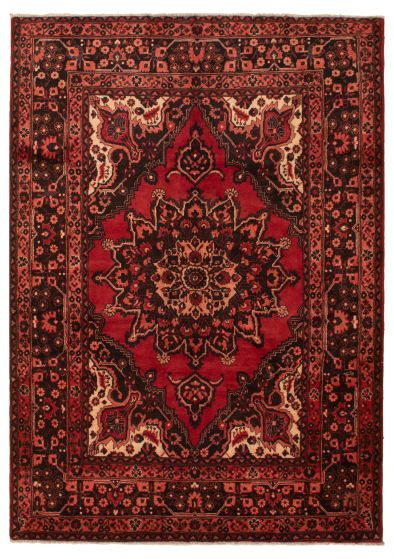 Bordered  Traditional Brown Area rug 6x9 Turkish Hand-knotted 318047