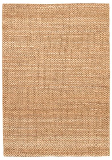Flat-weaves & Kilims  Transitional Brown Area rug 5x8 Indian Flat-Weave 349921