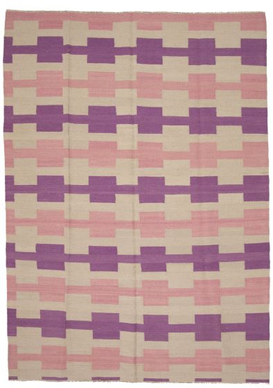 Flat-weaves & Kilims  Traditional/Oriental Green Area rug 5x8 Turkish Flat-Weave 375262