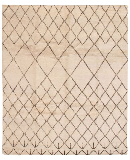 Casual  Tribal Yellow Area rug 6x9 Indian Hand-knotted 359108