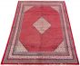 Bordered  Traditional Red Area rug 8x10 Persian Hand-knotted 308118