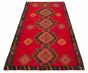 Turkish Konya 6'3" x 12'6" Flat-Weave Wool Kilim 