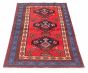 Perisan Style 3'10" x 6'7" Hand-knotted Wool Rug 