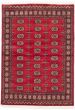 Traditional Red Area rug 3x5 Pakistani Hand-knotted 205027