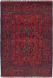 Geometric  Tribal Red Area rug 3x5 Afghan Hand-knotted 238448