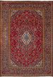 Bordered  Traditional Red Area rug Unique Persian Hand-knotted 250059