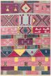 Casual  Transitional Pink Area rug 5x8 Indian Hand-knotted 280646
