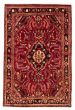 Bordered  Traditional Red Area rug 5x8 Persian Hand-knotted 290826