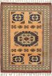 Bordered  Traditional Brown Area rug 3x5 Turkish Hand-knotted 293789
