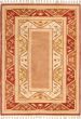 Bordered  Traditional Brown Area rug 6x9 Turkish Hand-knotted 293998