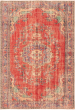 Bordered  Vintage Red Area rug 6x9 Turkish Hand-knotted 295764
