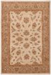 Bordered  Traditional Ivory Area rug 3x5 Pakistani Hand-knotted 301178
