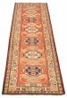 Bordered  Traditional Red Runner rug 10-ft-runner Afghan Hand-knotted 316479