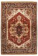 Bordered  Traditional Red Area rug 3x5 Indian Hand-knotted 336112
