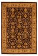Bordered  Traditional Blue Area rug 5x8 Pakistani Hand-knotted 336234