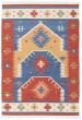 Flat-weaves & Kilims  Traditional Blue Area rug 3x5 Turkish Flat-weave 339653