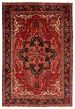 Bordered  Traditional Red Area rug 6x9 Persian Hand-knotted 343225