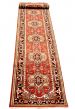 Indian Serapi Heritage 2'7" x 18'3" Hand-knotted Wool Dark Red Rug
