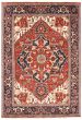 Bordered  Traditional Red Area rug 10x14 Indian Hand-knotted 344982